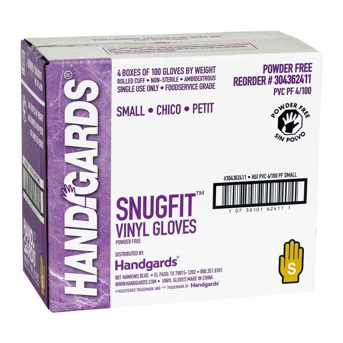 Guante Natural Vinil Gde. Handgards 100 Pz