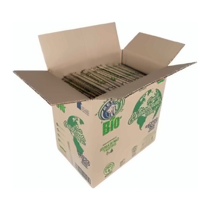 Popote Compostable Estuchado 21cm 2000pzs