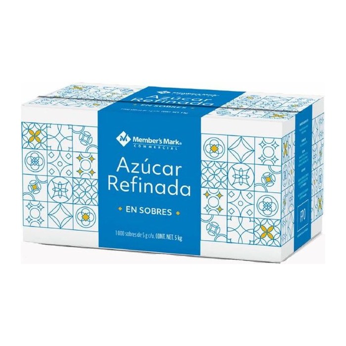 Azucar Refinada Members Mark 1000 Sobres 5grs